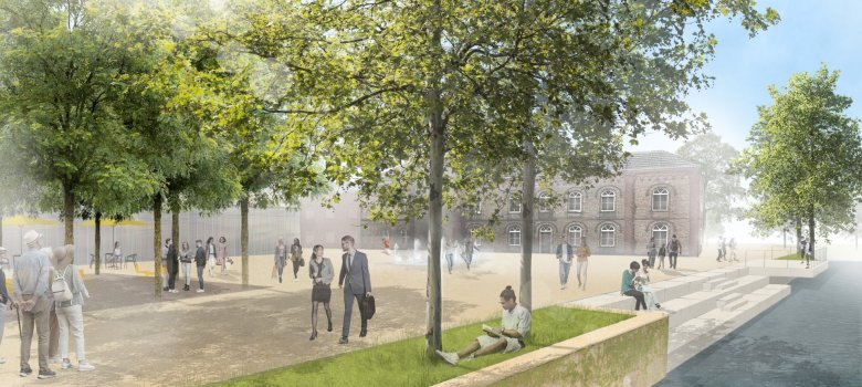 Visualisierung Stadtplatz eine Visualisierung aus dem Entwurf Brinkhaus