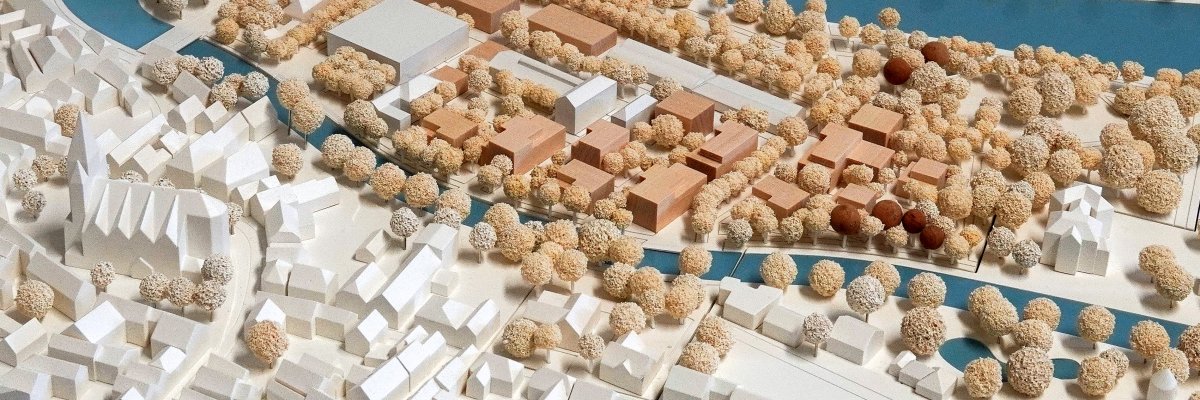 Ausschnitt eines Stadtmodells als Symbolbild für die Stadtplanung