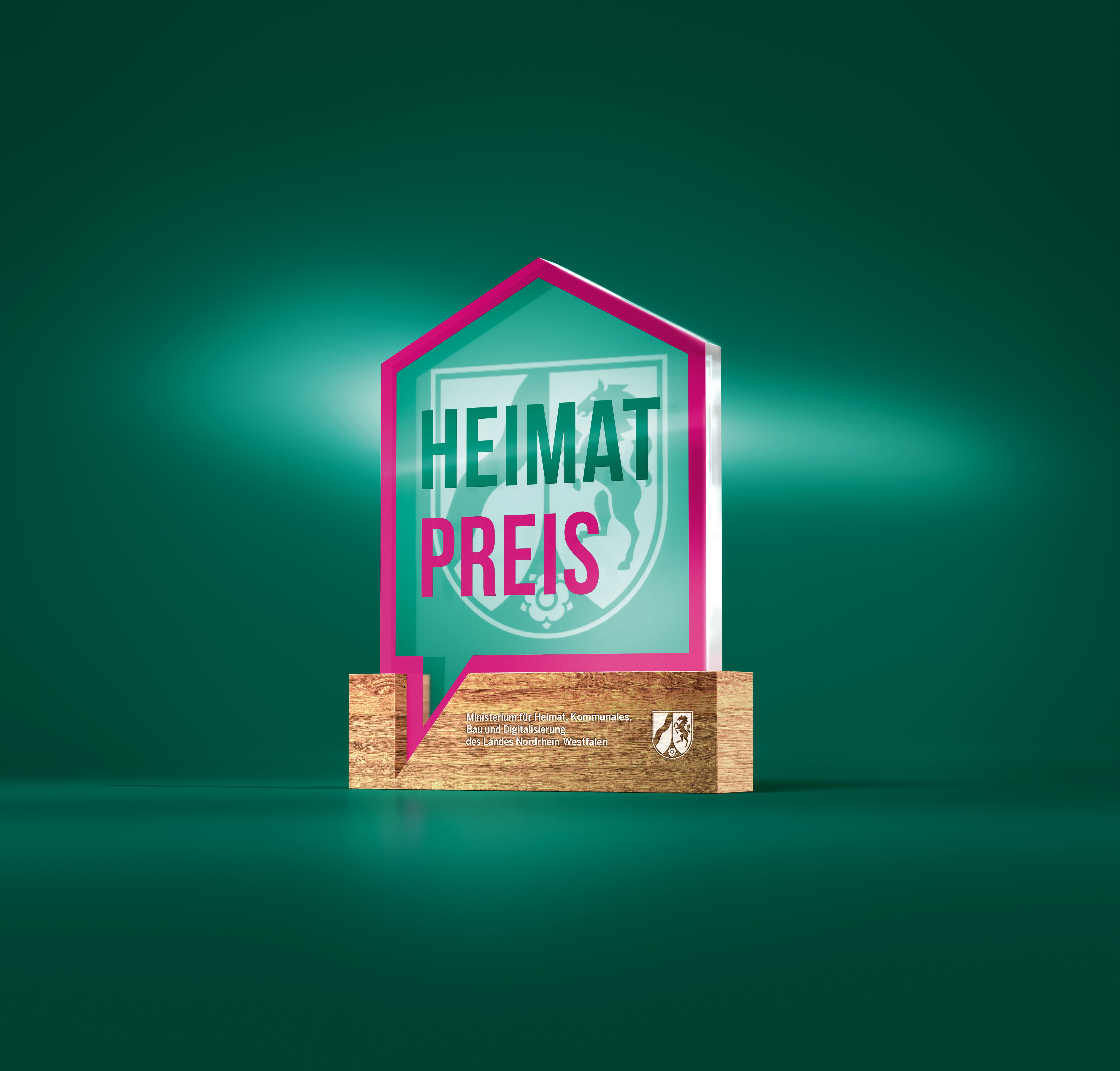 Der Heimatpreis dargestellt mit grünem Hintergrund