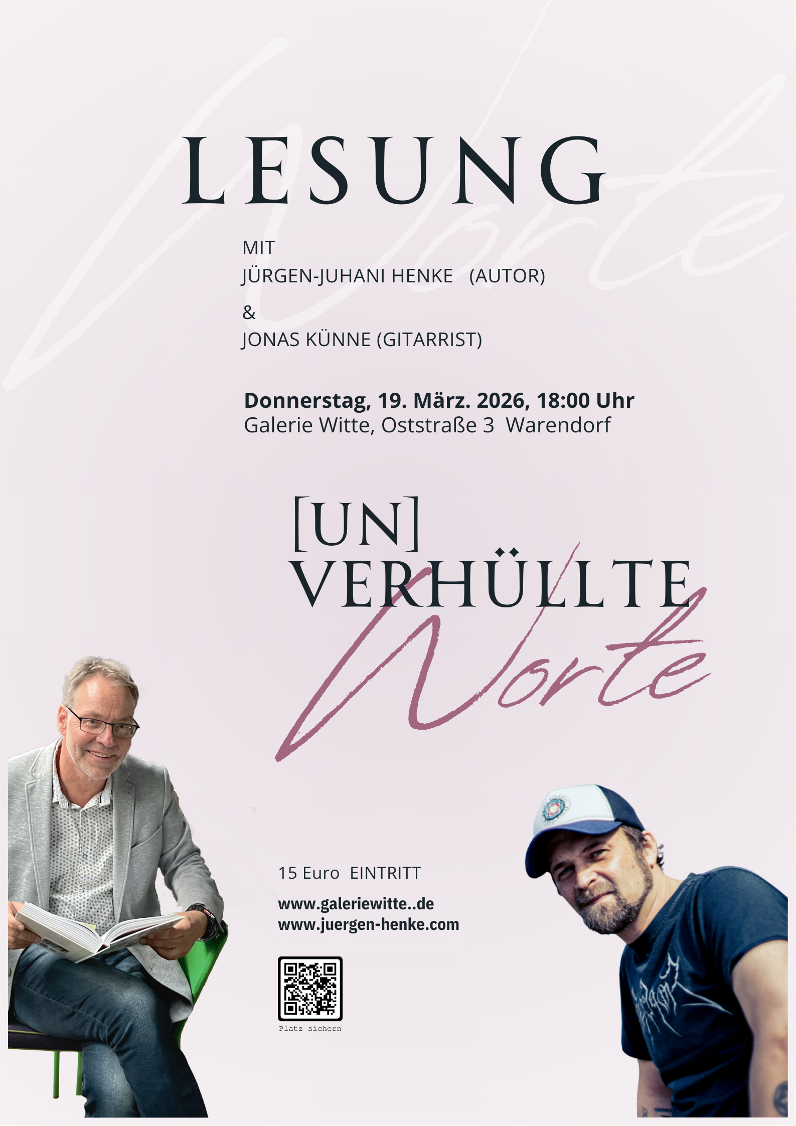Lesung Jürgen Henke (Poster (Hochformat)) - 1