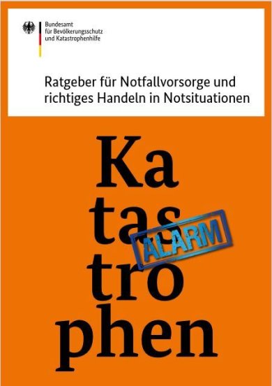 Titelbild des Ratgebers für Notfallvorsorge und richtiges Handeln in Notsituationen
